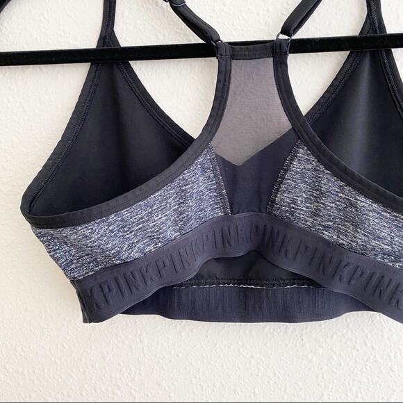 PINK Victoria's Secret Unlined Racerback Mesh Back Sports Bra - Picture 5 of 6